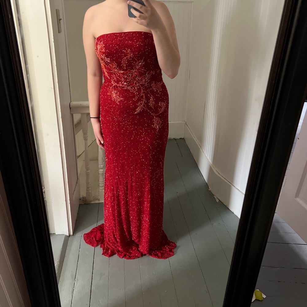 Vintage beaded prom dress